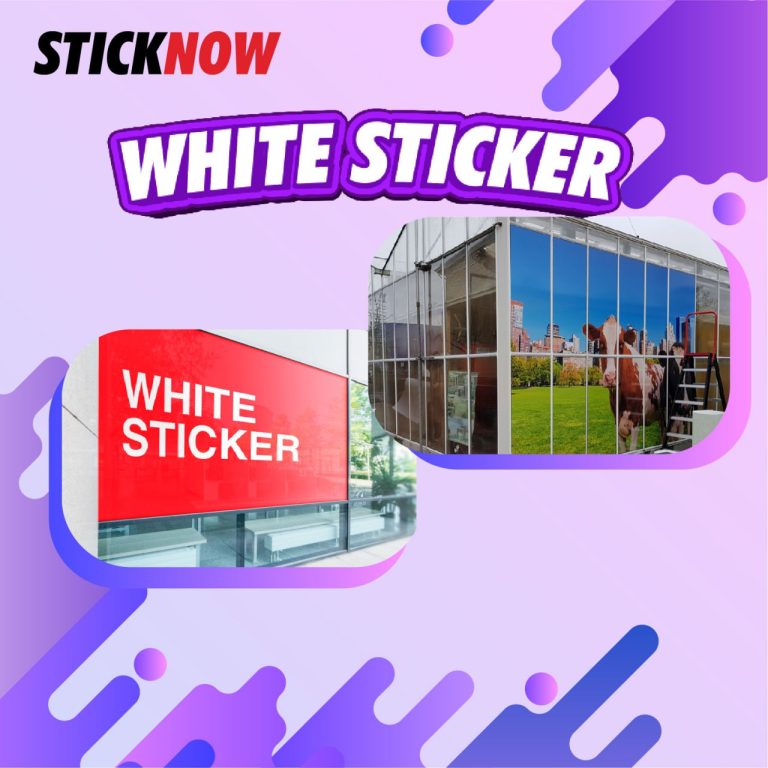 White Sticker STICKNOW