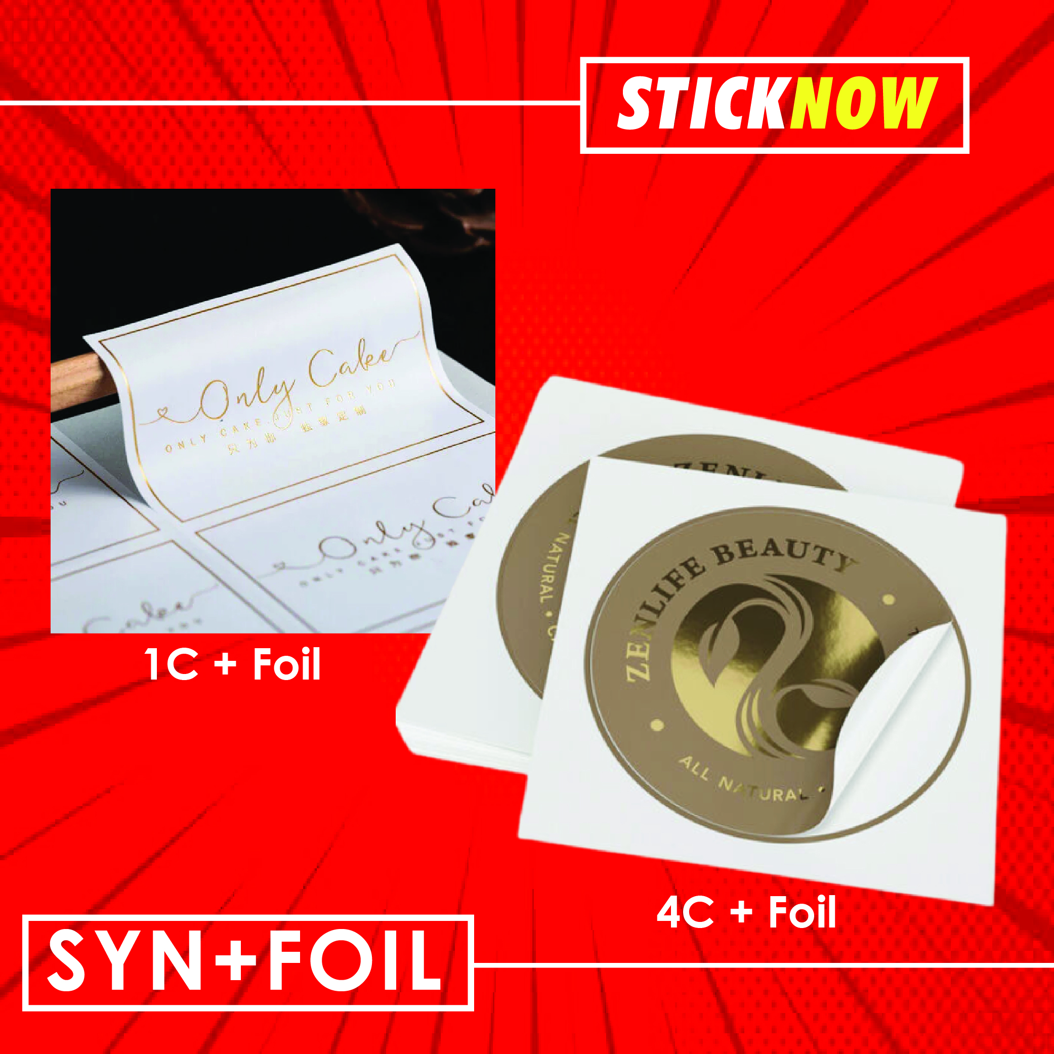 Sticker Synthetic + Foil
